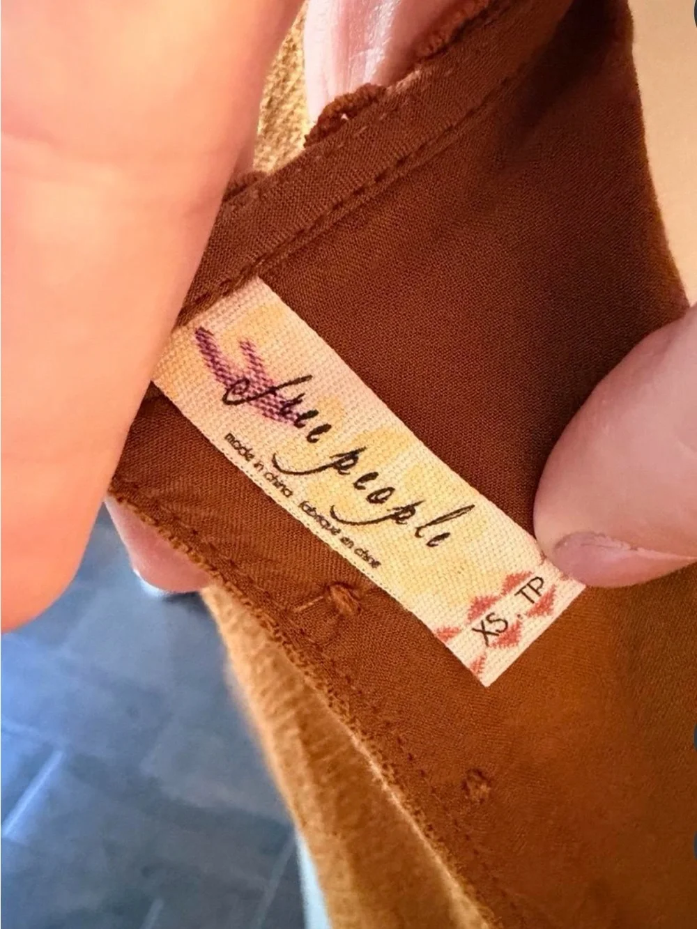 Free People Brown Slip Dress